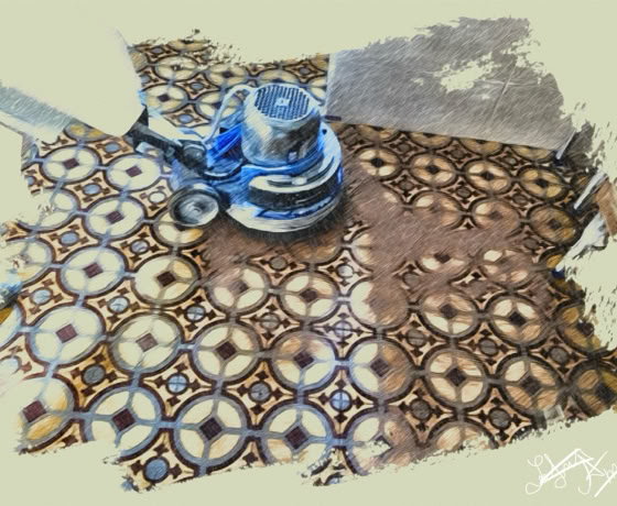 Protection des tomettes, carreaux ciment, et autres...