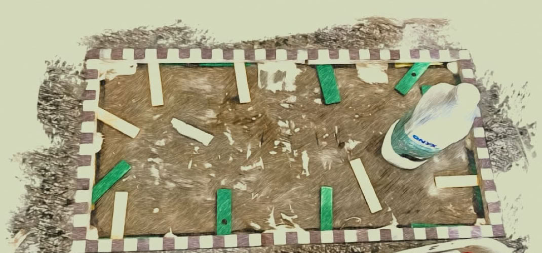 Création d’un paillasson en Terrazzo