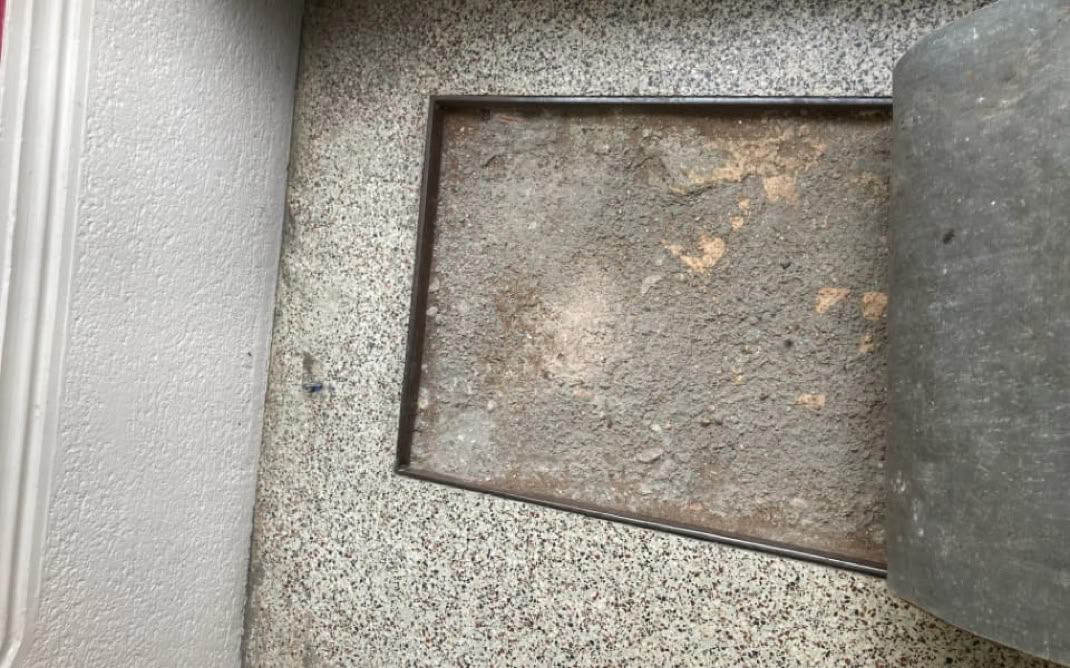 Rénovation de paillasson Granito 1954