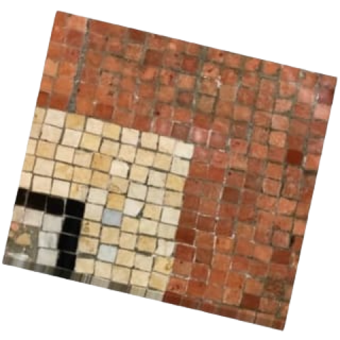 Image illustrant une restauration et un entretien d'un sol en mosaïque
