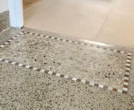 Rénovation de Terrazzo de coquillages