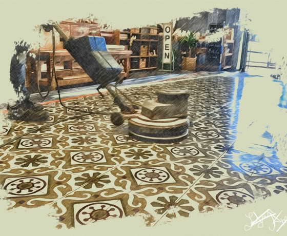 Protection des tomettes, carreaux ciment, et autres...