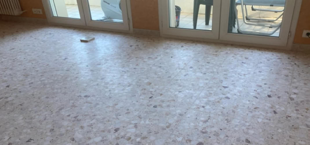 Rénovation de Terrazzo résine année 60