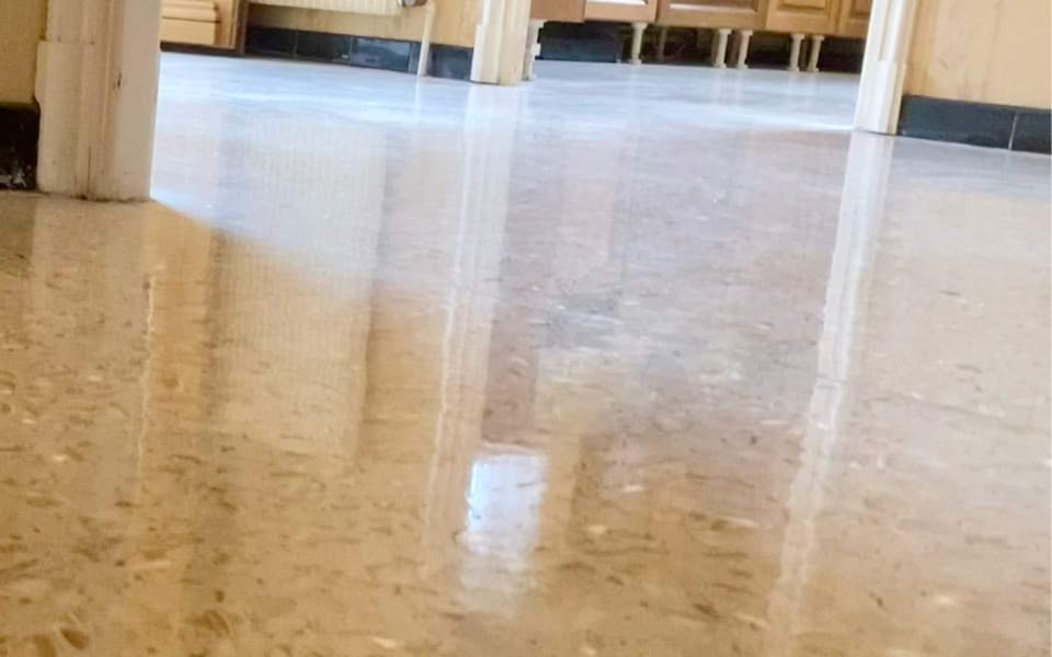 Rénovation de Terrazzo de coquillages