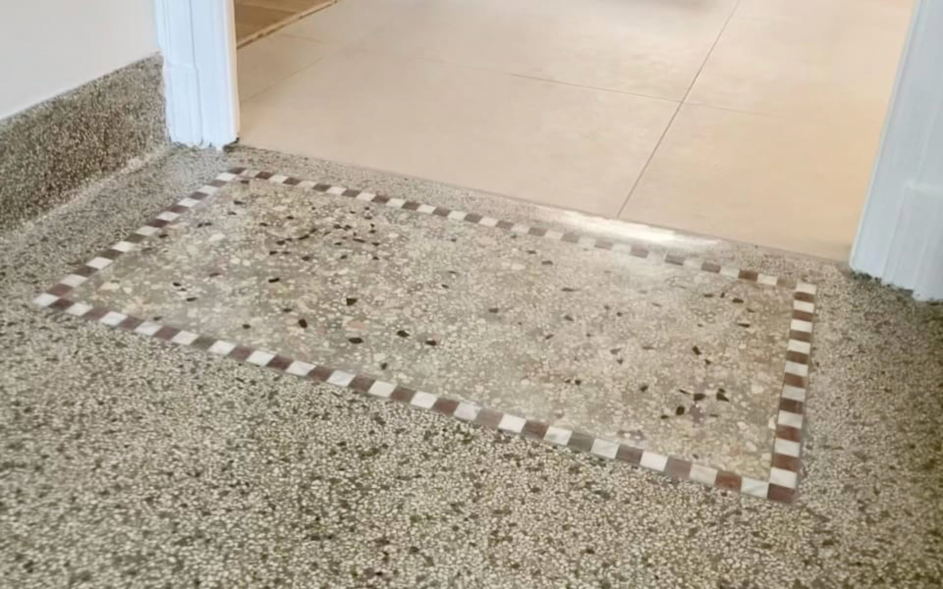 Création d’un paillasson en Terrazzo