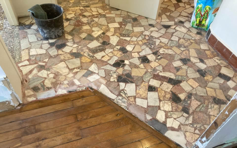 Rénovation de Terrazzo résine année 60